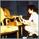 Vergoldung der Stühle für 